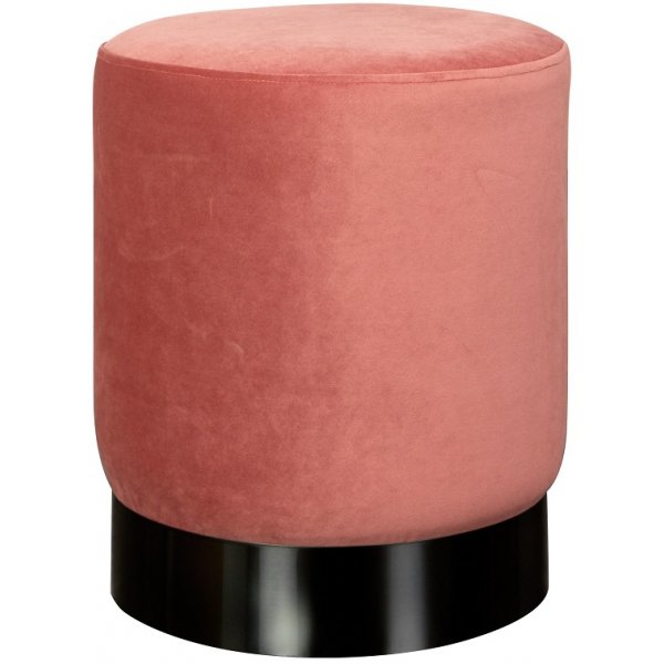 Katie sittpuff rosa Sammet