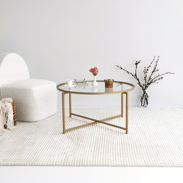 Table basse Sun 83 x 83 cm - Or