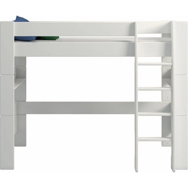 Voor kinderen hoge hoogslaper 90 x 200 cm - IJswit