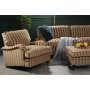 Howard Sir William 3-sits soffa (Dun) - Mobus Darkbeige Stripe