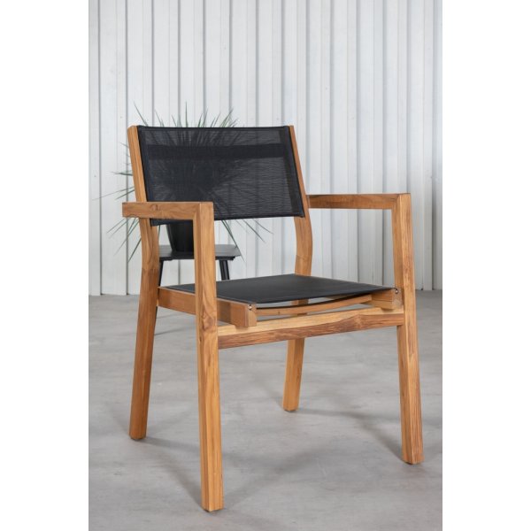 Plankton utematgrupp med 6 st Venice stolar - Svart/Natur Plankton utematgrupp med 6 st Venice stolar - Svart/Natur