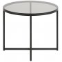 Cross sidobord 55 cm - Svart
