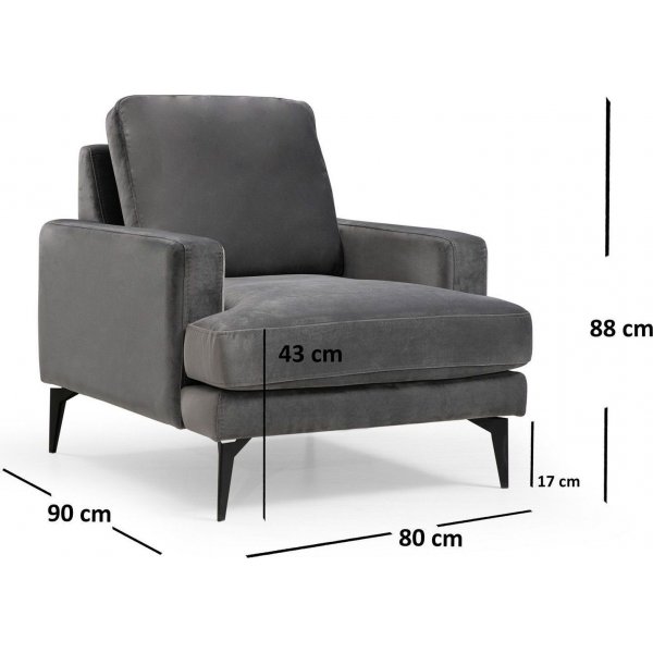 Fauteuil Papira - Anthracite Fauteuil Papira - Anthracite