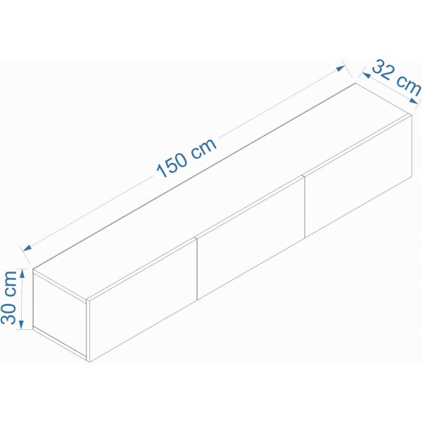 West TV-bänk - Vit/furu West TV-bänk - Vit/furu