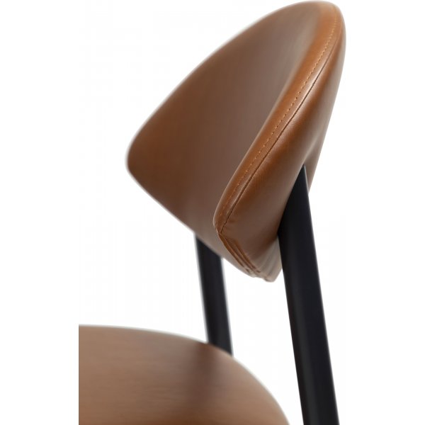 Chaise de salle à manger Tush - PU marron clair Chaise de salle à manger Tush - PU marron clair