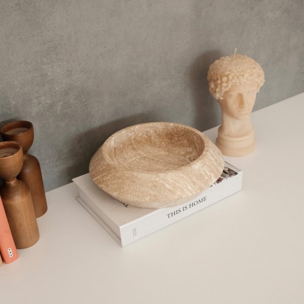 Skl i beige Travertinmarmor