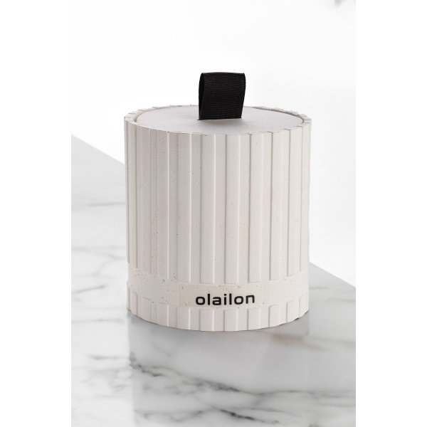 Bougie parfumée Sutun - Blanc/noir Bougie parfumée Sutun - Blanc/noir