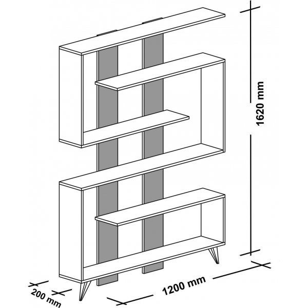 Rain bokhylla - Vit Rain bokhylla - Vit