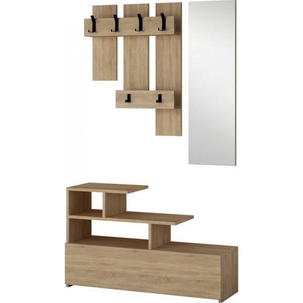 Meuble d\\\'entrée Vesty - Chêne Meuble d\\\'entrée Vesty - Chêne