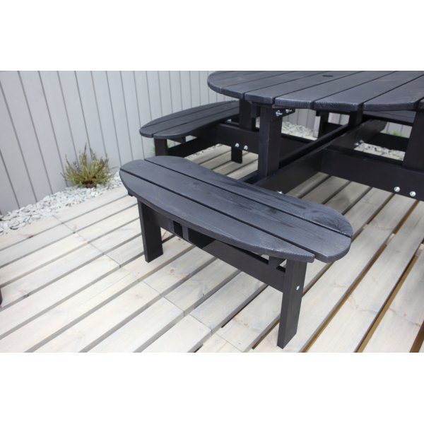 Ronda meubelgroep - Tuinbank & tafel in één - Zwart Ronda meubelgroep - Tuinbank & tafel in één - Zwart