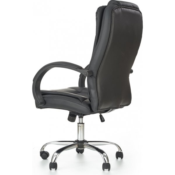 Chaise de bureau Bojan en cuir artificiel noir Chaise de bureau Bojan en cuir artificiel noir