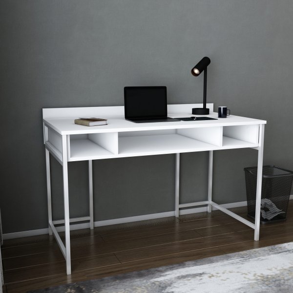 Alma skrivbord 120 x 60 cm - Vit Alma skrivbord 120 x 60 cm - Vit