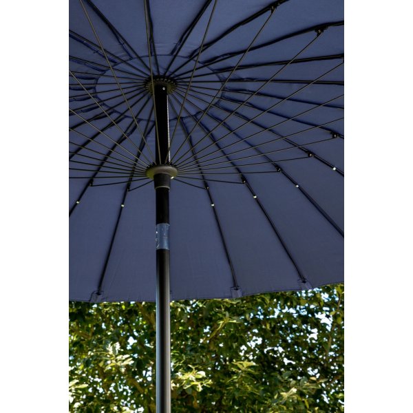 Palmetto parasoll - Svart/Blå Palmetto parasoll - Svart/Blå