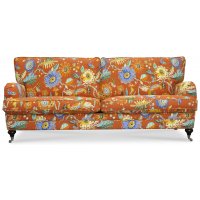 Savoy 3-sits soffa med blommigt tyg - Havanna Terracotta Savoy 3-sits soffa med blommigt tyg - Havanna Terracotta