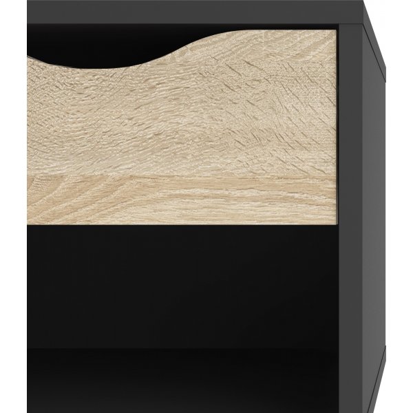 Oslo sngbord - Svart/ek