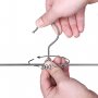 Kjolhngare, metall, 31 cm, 20-pack - Krom/svart