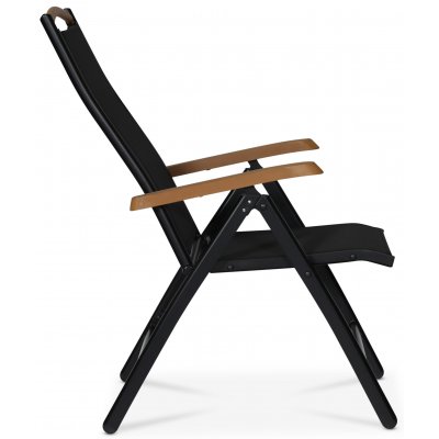 Ekens positionsstol - Svart aluminium / Polywood