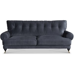 Andrew 3-sits soffa - Grå sammet