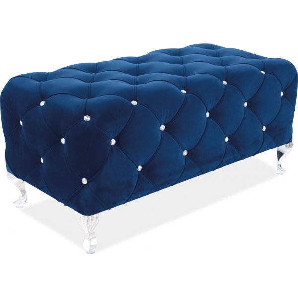 Pouf Hestia 100 cm - Velours bleu Pouf Hestia 100 cm - Velours bleu