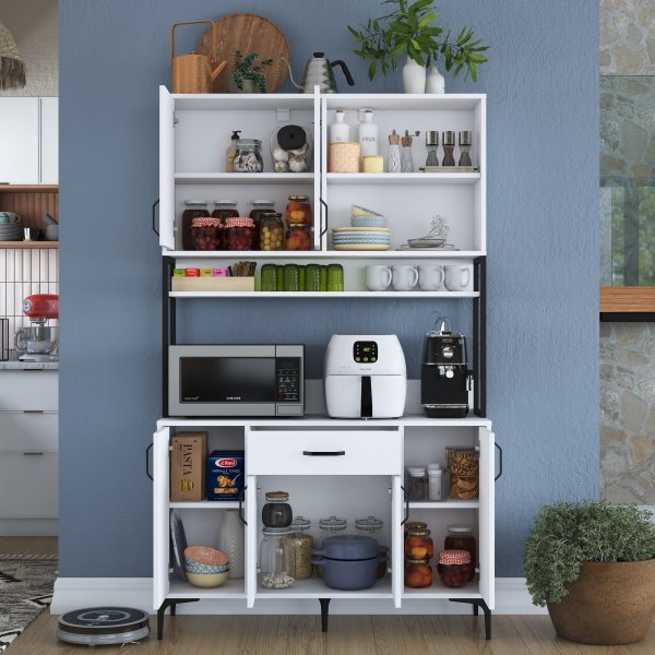 Armoire Jericho 128 - Blanc Armoire Jericho 128 - Blanc