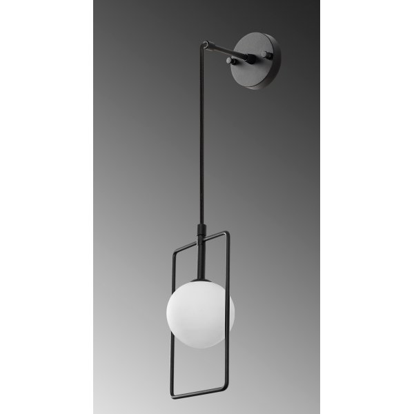 Geometry wandlamp 11110 - Zwart/wit