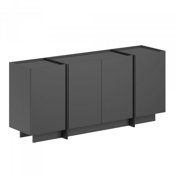 Sideboard Dromma 180 cm - Antracit/Svart