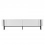 TV-b�nk Nemming 180 cm - Vit/svart
