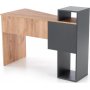 Spurs skrivbord 122x57 cm - Ek/antracit