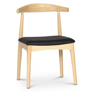 2 st Mella karmstol i trä med svart sits + Fläckborttagare för möbler