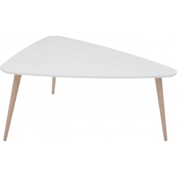 Table basse Triango 110 x 85 cm - Blanc/chne sonoma