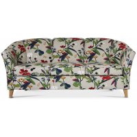 Gripsholm 3-sits soffa blommigt tyg