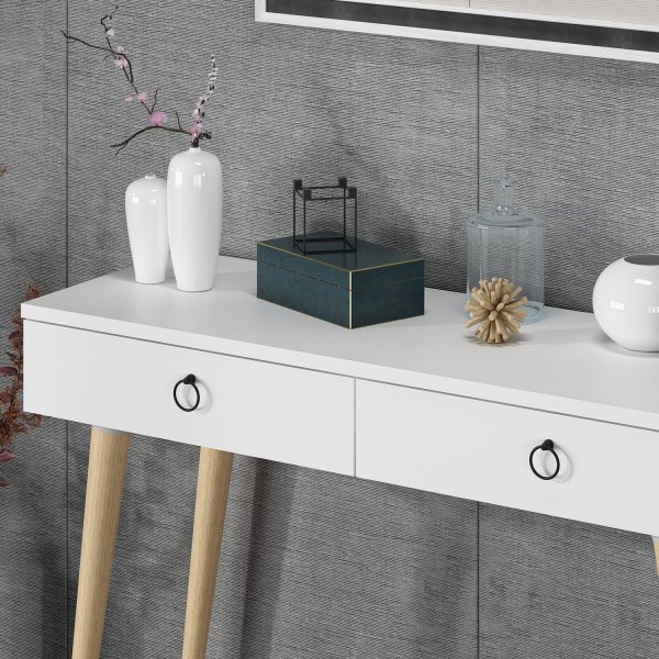 Arden avlastningsbord 72/100 x 35 cm - Vit Arden avlastningsbord 72/100 x 35 cm - Vit