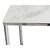 Palasso konsolbord 100 x 35 cm - Krom / Ljus marmorering + Fläckborttagare för möbler