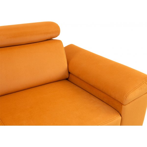 Santi slaapbank links - Oranje Santi slaapbank links - Oranje