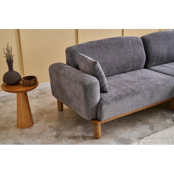 Canapé 3 places Reims - Gris Canapé 3 places Reims - Gris