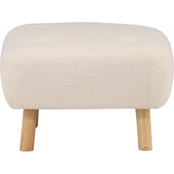 Salina sittpuff - Vit teddy Salina sittpuff - Vit teddy