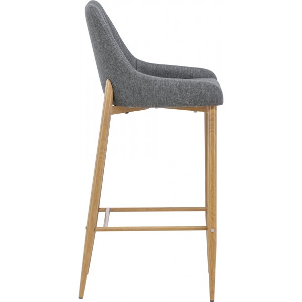 Tabouret de bar Argon - Imitation/gris Tabouret de bar Argon - Imitation/gris