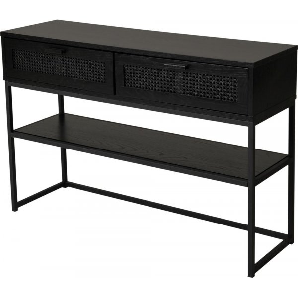 Raffels konsolbord 120 cm - Svart rotting