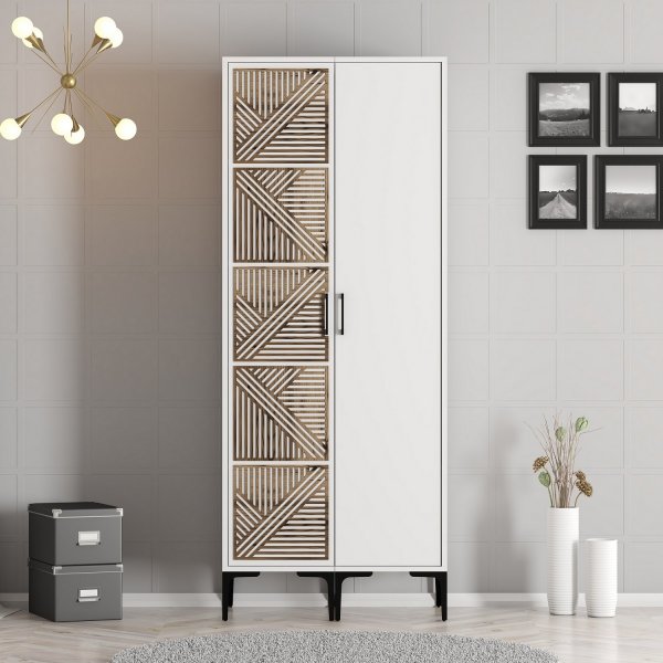 Armoire Kumsal 2 Blanc Armoire Kumsal 2 Blanc