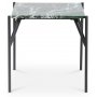 Accent soffbord 50 - Grn marmor / Svart
