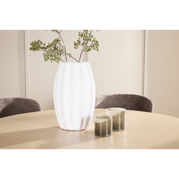 Matbord Copenhagen med 6 st Astoria stolar - Beige/whitewash + 6.00 x Stolsdyna