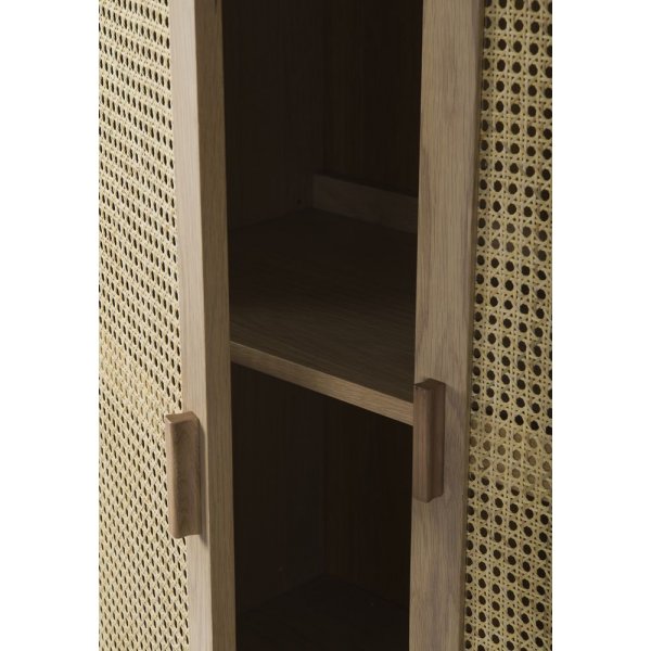 Halsten vitrinskp - Ekfanr/svart