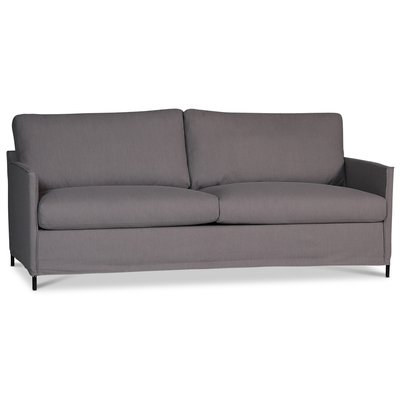Depart 2-sits soffa loose cover - Grå (Linnetyg)