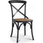 Paris matgrupp 180 cm bord svart + 6 st svarta Gaston matstolar