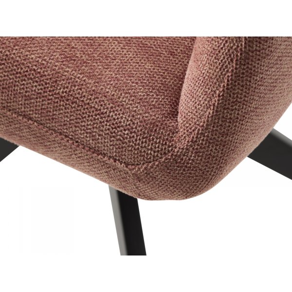 Steve karmstol - Rosa/svart