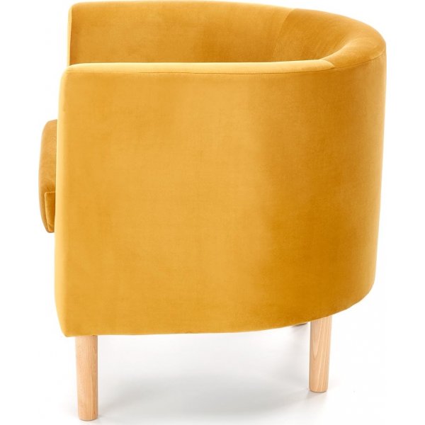 Fauteuil Seal - Velours jaune Fauteuil Seal - Velours jaune