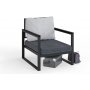 Fauteuil Montral - Gris + Dtachant pour meubles
