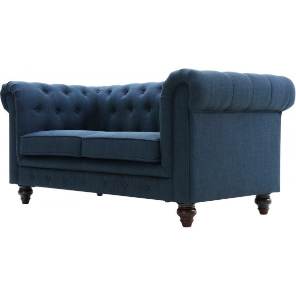 Soffa 2-sits chesterfield bl - Herron