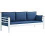 Kappis 3-sits utesoffa - Vit/bl