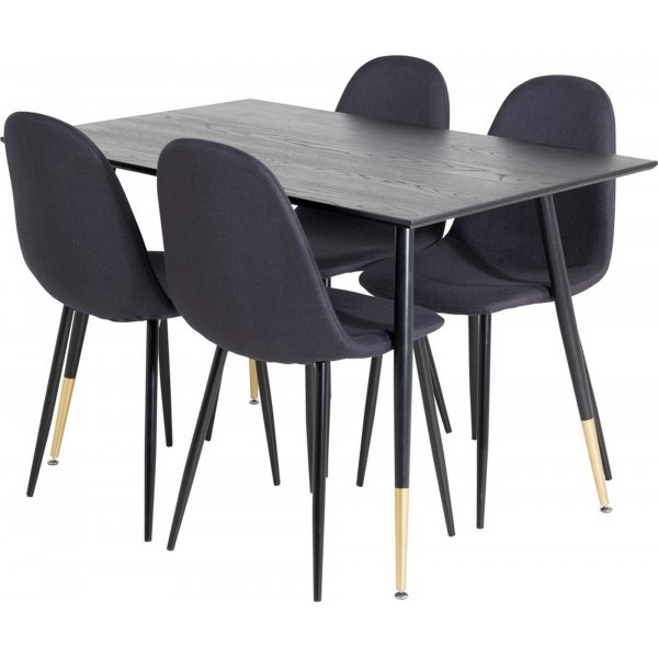 Table à manger Dip 120 cm - Noir Table à manger Dip 120 cm - Noir